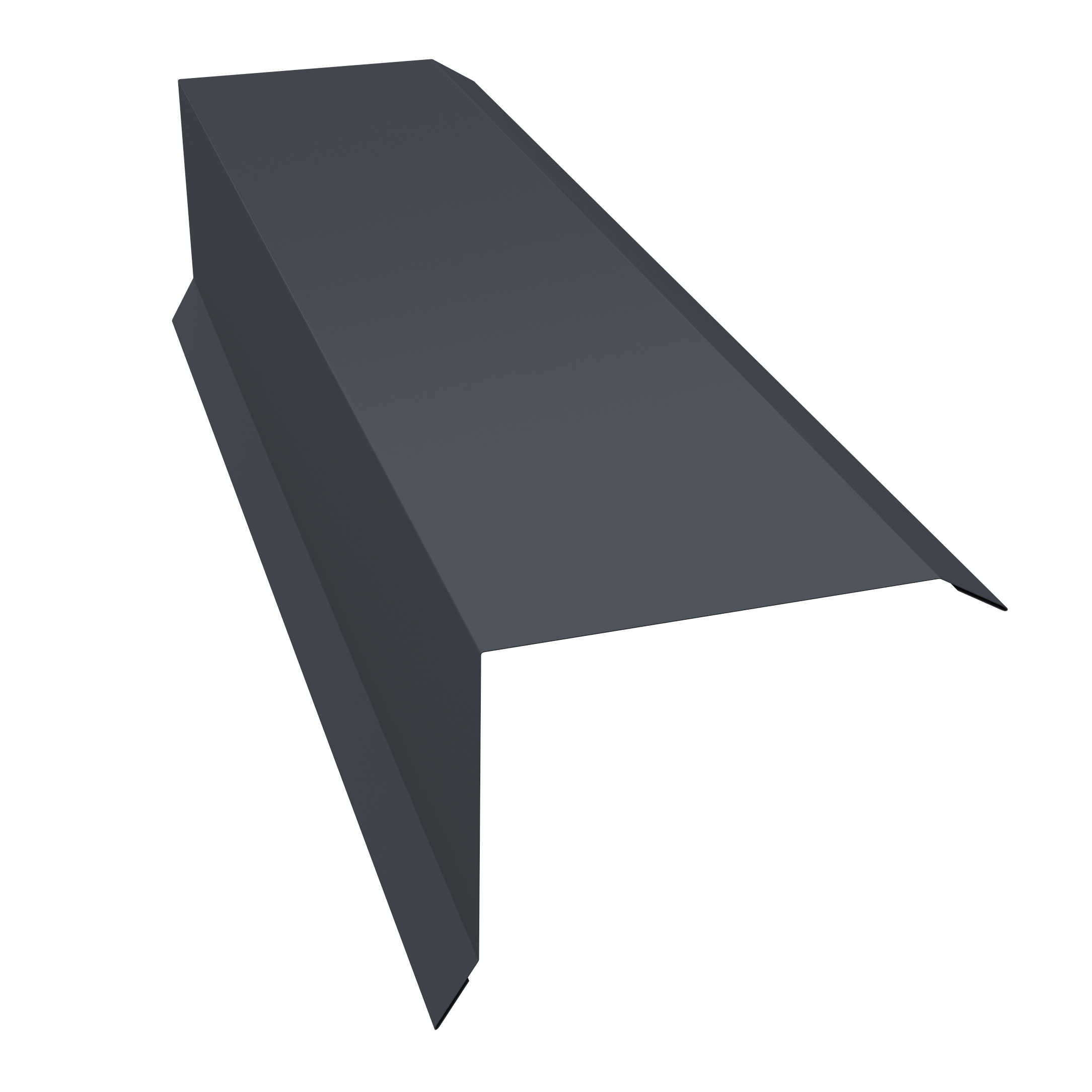 planka-tortsevaya-80kh100-0-45-pe-s-plenkoy-ral-7024-mokryy-asfalt-3m-467286